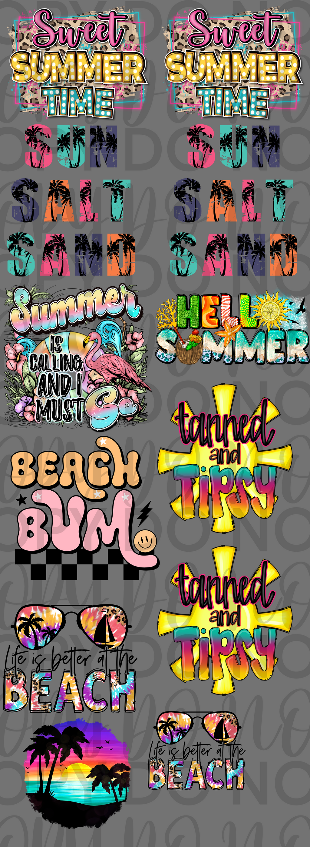 Summer 4 Pre Made Gang Sheet