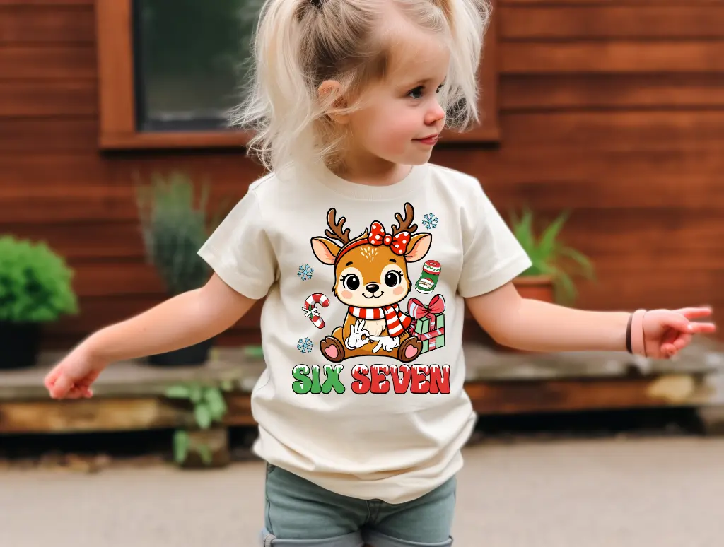 Six Seven Reindeer Girl brandedbybarta