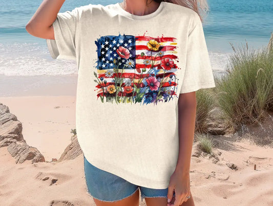 American Floral Flag brandedbybarta