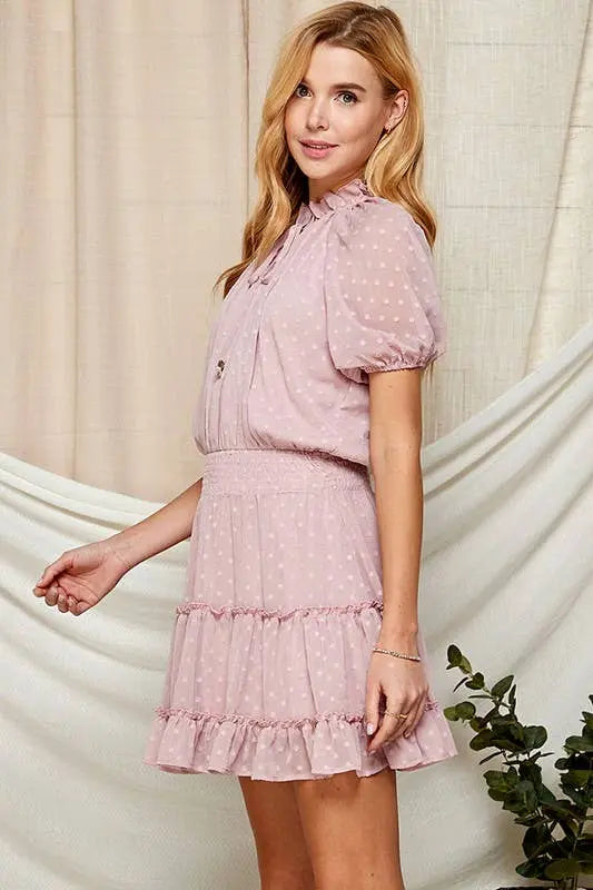 Swiss Dot Semi-Sheer Women's Dress Twentyten