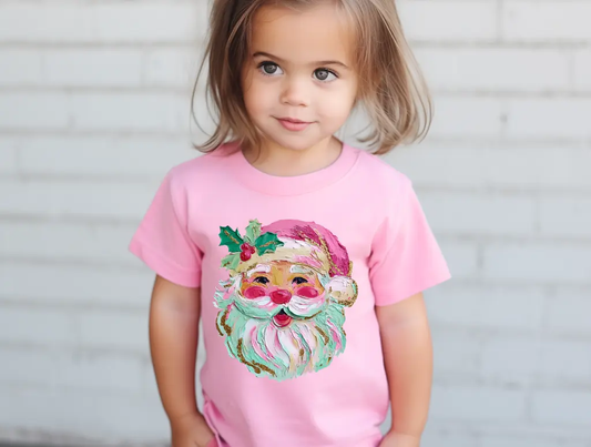 Colorful Brushstroke Santa brandedbybarta