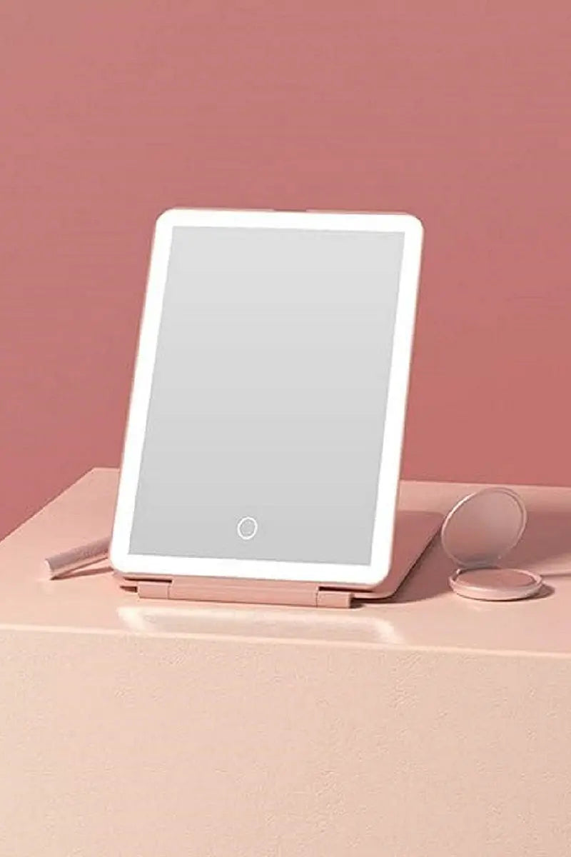 Rechargeable travel led makeup mirror tablet Branded By Barta
