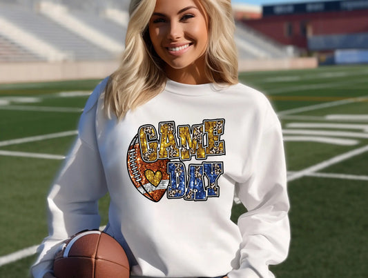 Blue & Gold Football brandedbybarta