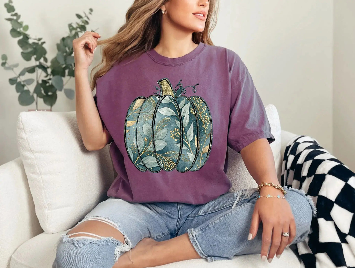 Blue watercolor pumpkin brandedbybarta