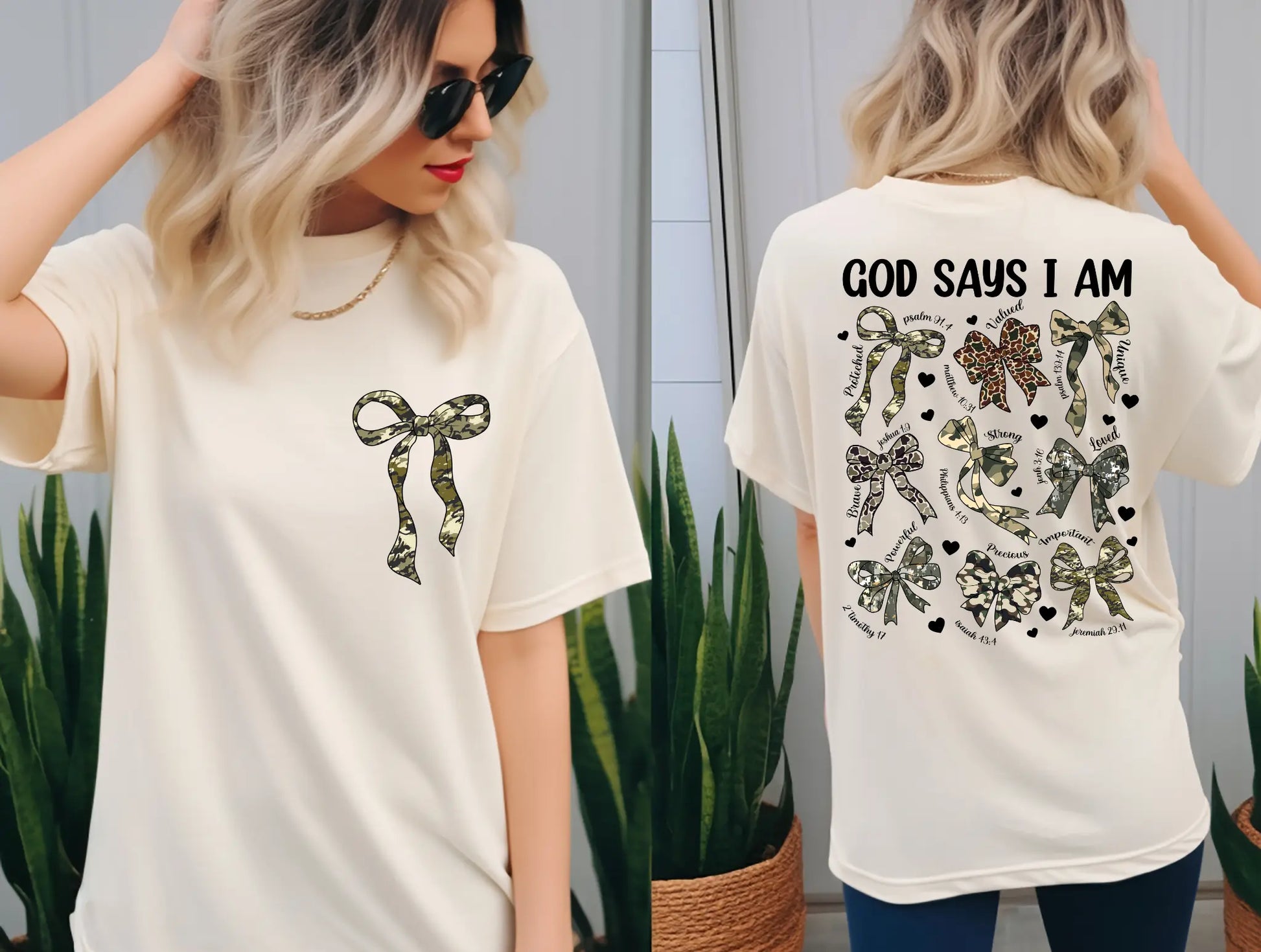 God says I am camo - Branded By Barta