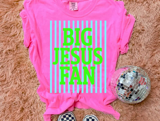 Big Jesus Fan Neon Green brandedbybarta