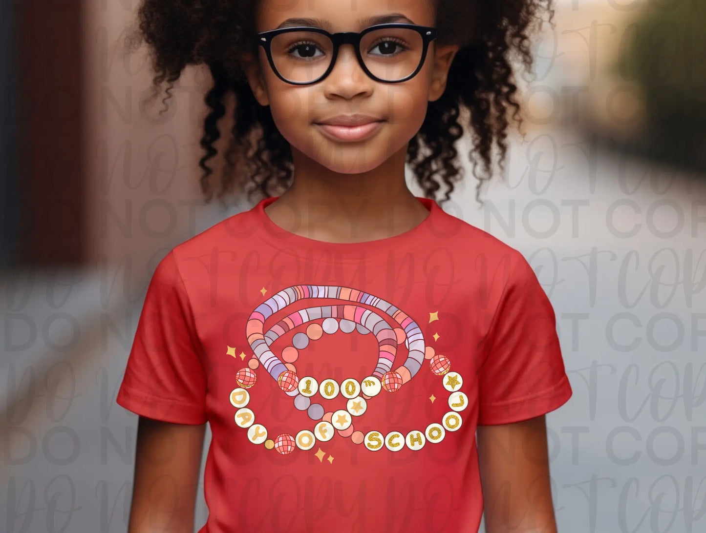 100 Days Of School Friendship Bracelet Tee