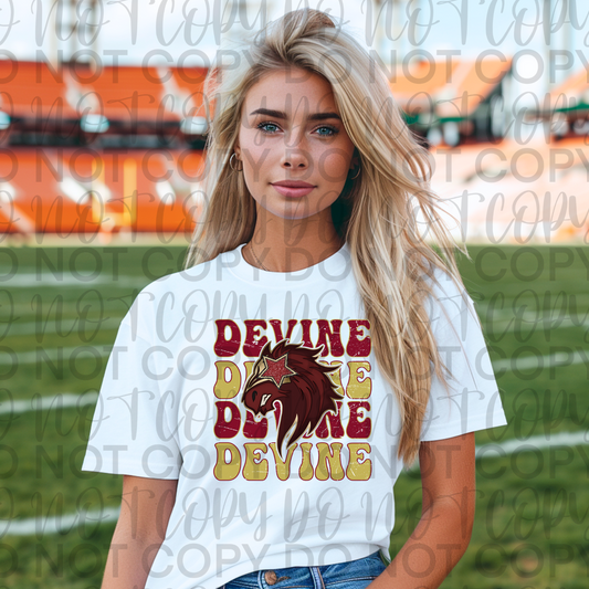 Devine Preppy Start Mascot Tee