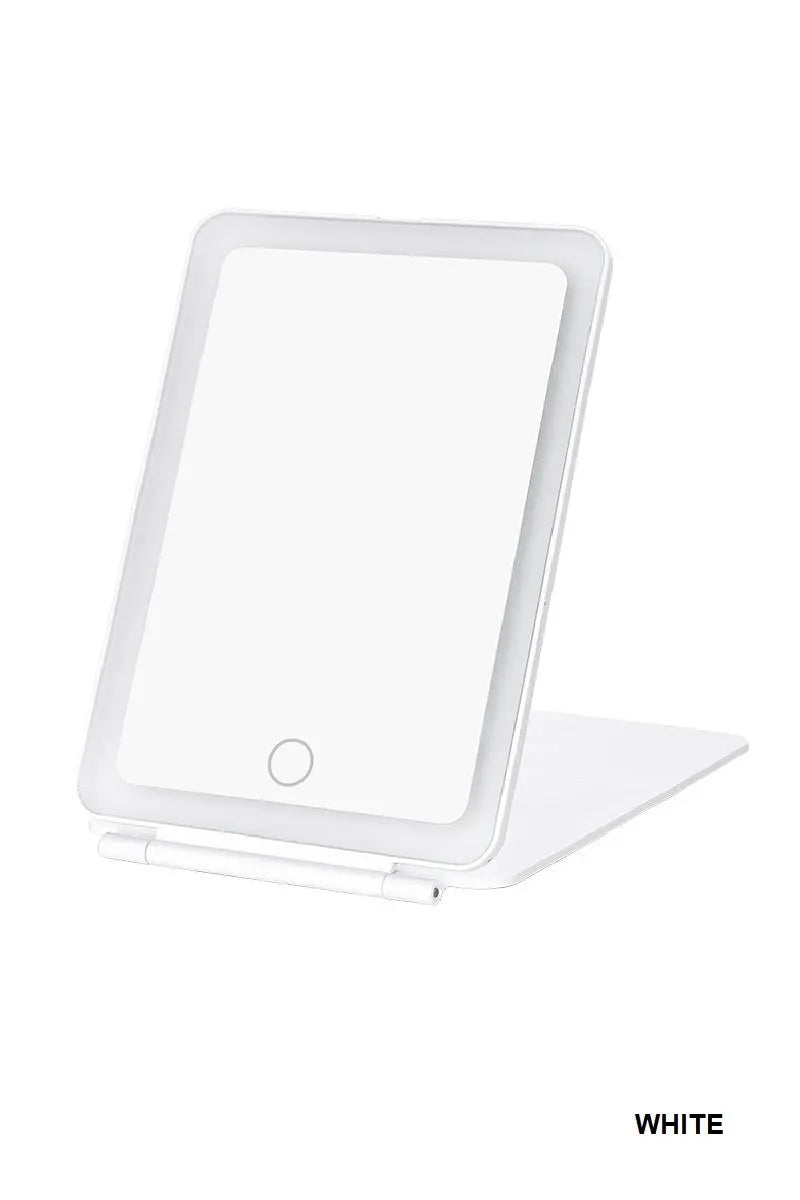 Rechargeable travel led makeup mirror tablet Branded By Barta