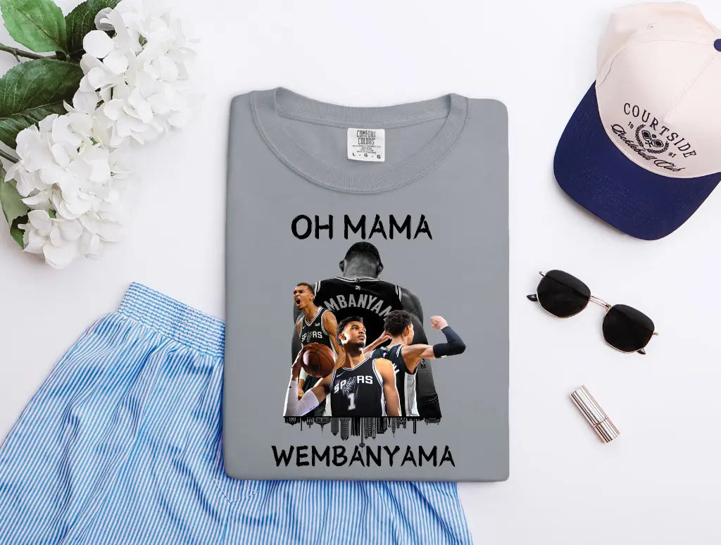Oh Mama Wemby SA Spurs brandedbybarta