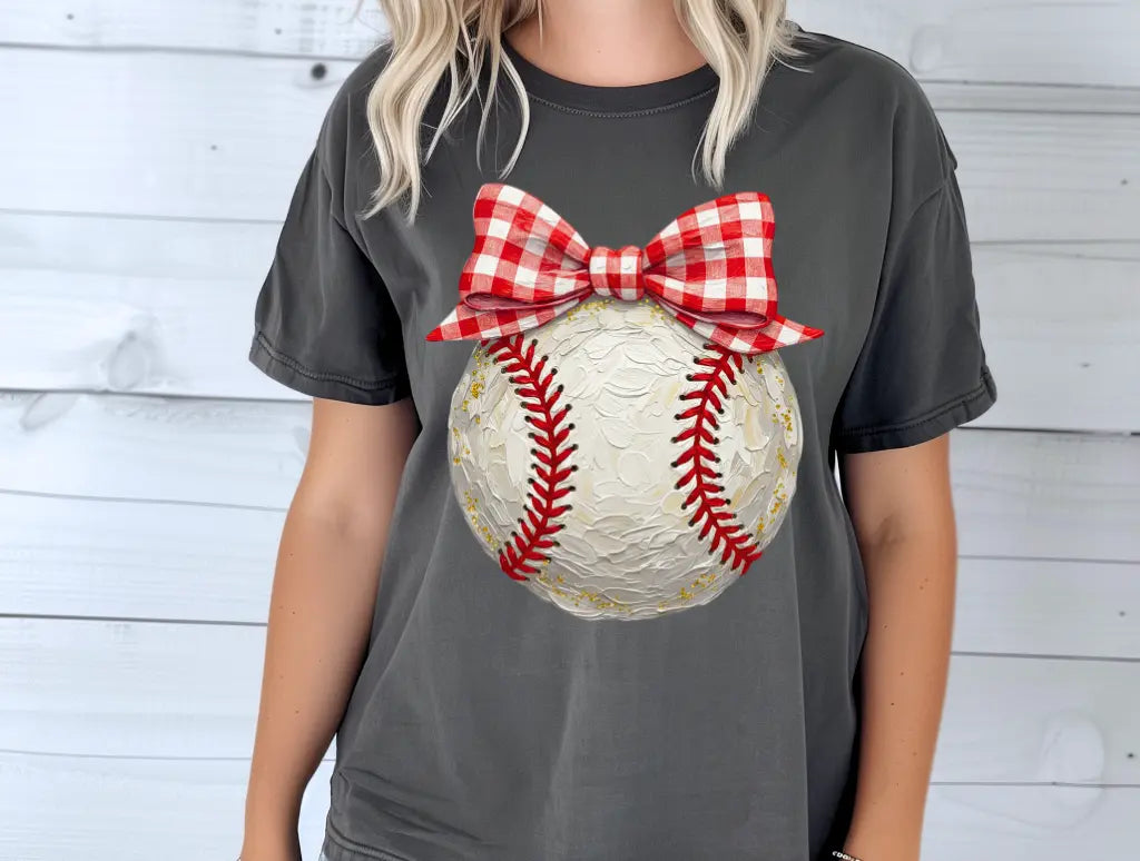 Baseball Plaid Bow brandedbybarta