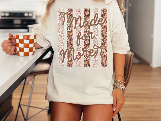 Stripped Floral Made For More brandedbybarta