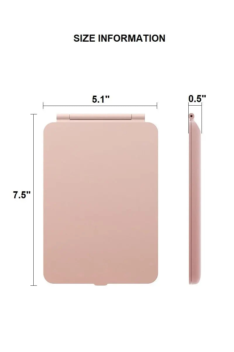 Rechargeable travel led makeup mirror tablet Branded By Barta
