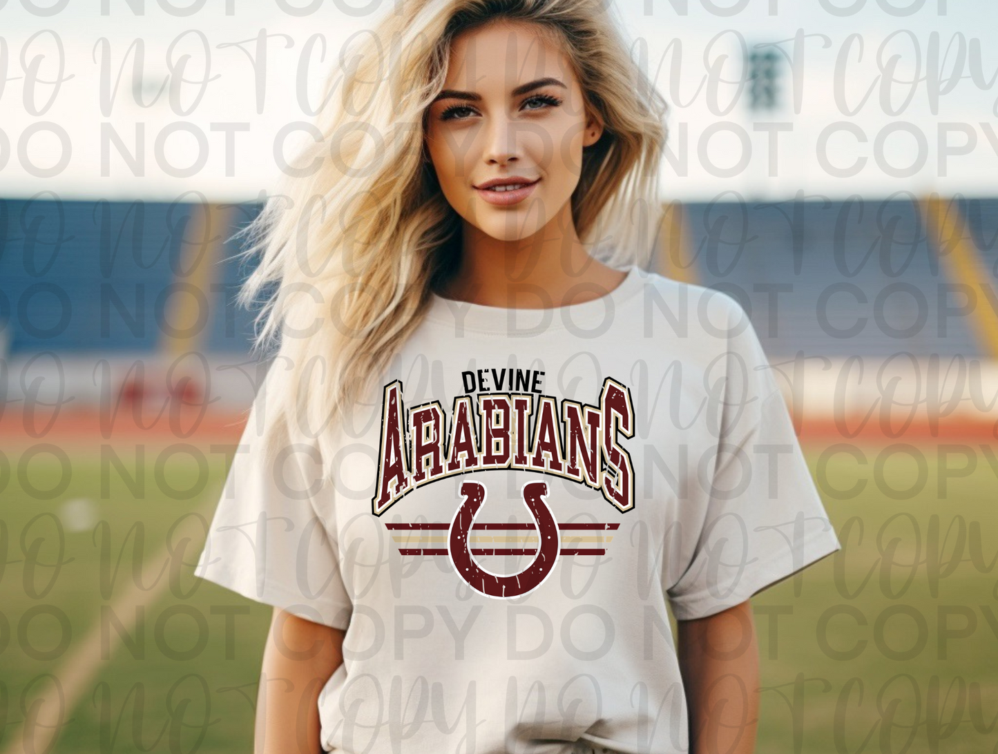 Devine Arabians Distressed Horseshoe Tee