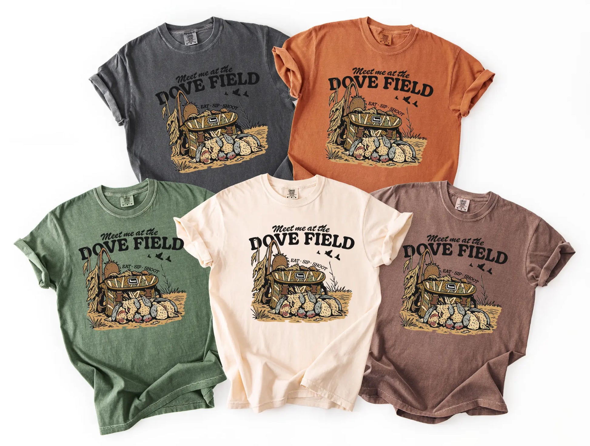 Meet Me At The Dove Field Camo Graphic Tee Branded By Barta