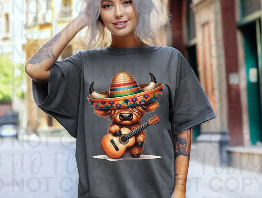 Fiesta Cow Guitar - Branded By Barta