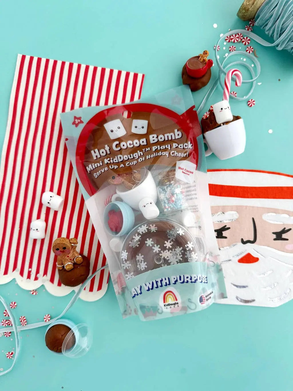 Hot Cocoa Bomb Mini KidDough Play Pack Earth Grown KidDoughs (KidDoughs by EGKD)