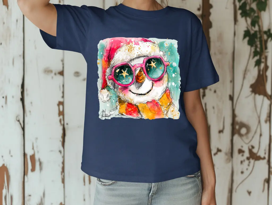 Preppy Christmas Snowman brandedbybarta