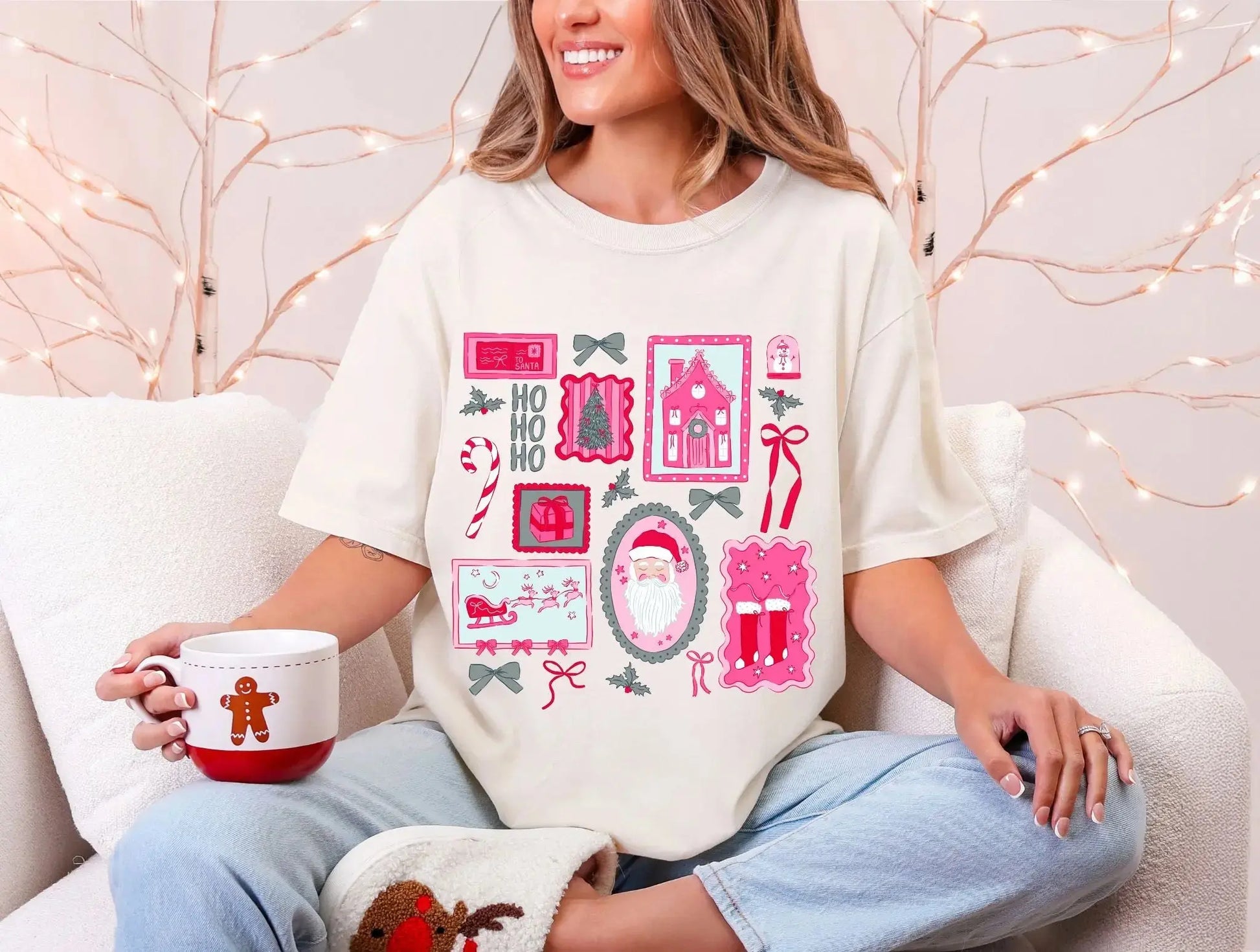 Pink Christmas Collage brandedbybarta