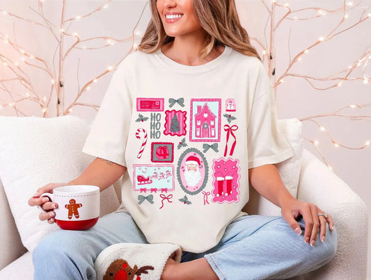 Pink Christmas Collage brandedbybarta