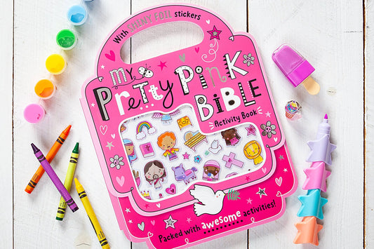 My Pretty Pink Bible Activity Book (Easter Basket Ideas) - Branded By Barta