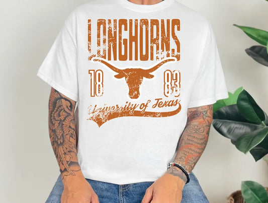 Distressed Longhorns brandedbybarta