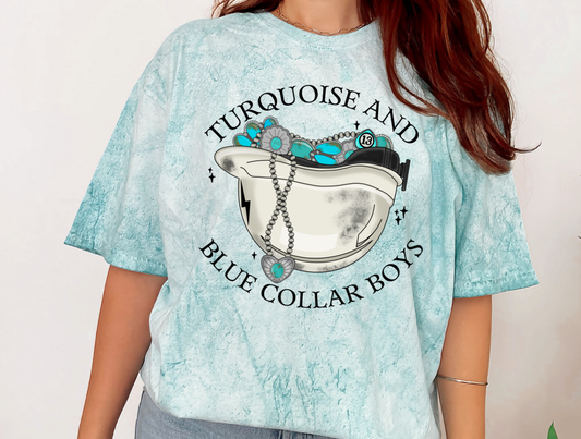 Turquoise And Blue Collar Boys 2