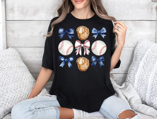 Baseball Bow Collage - Branded By Barta