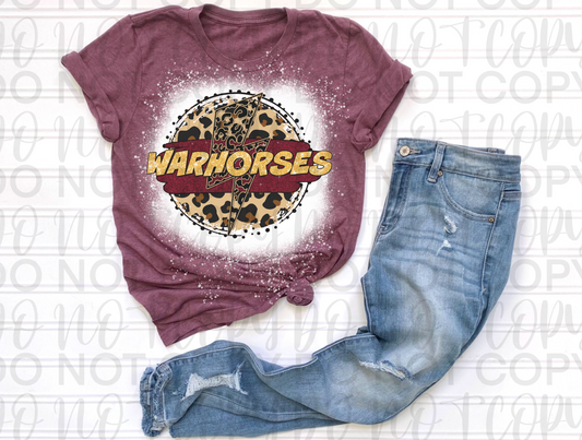 Warhorses LB Circle Bleached Tee