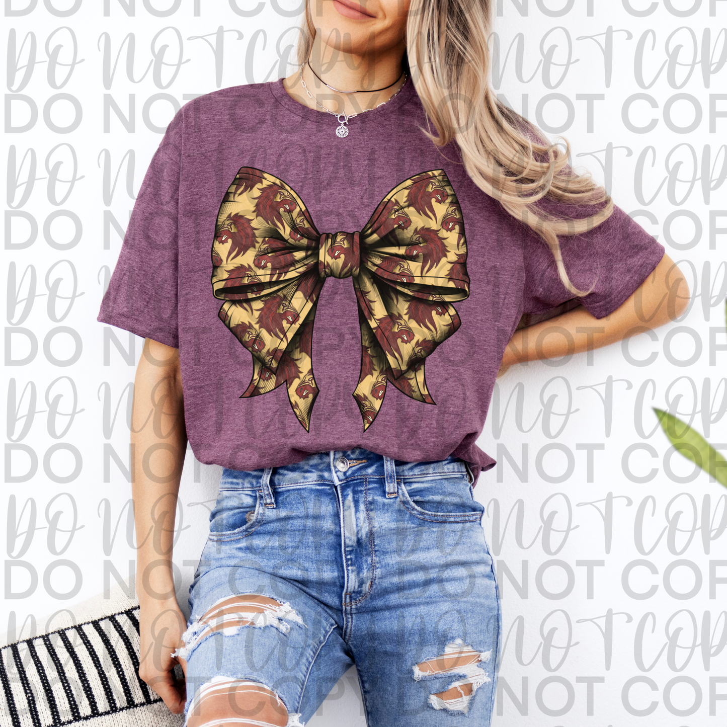 Devine Mascot Bow Tee