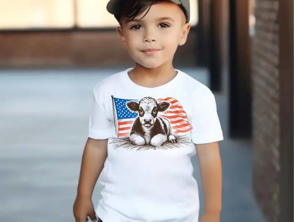 Cow Patriotic brandedbybarta