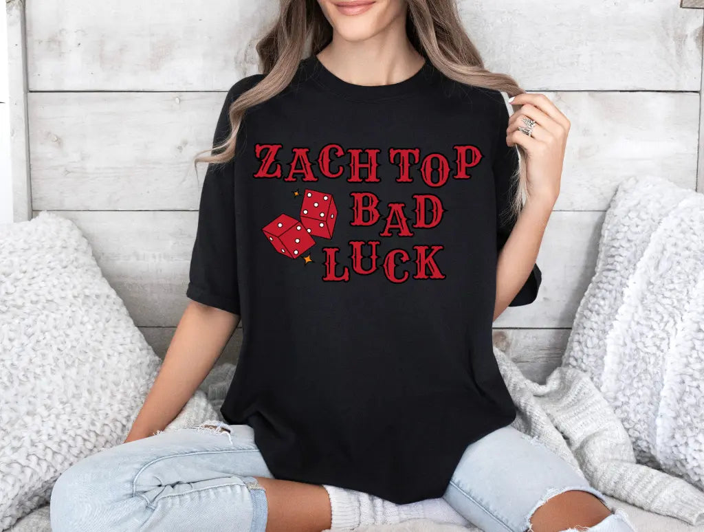 ZT- Bad Luck- CC Black- Graphic Tee - Branded By Barta