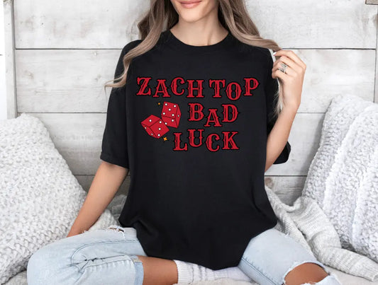 ZT- Bad Luck- CC Black- Graphic Tee - Branded By Barta
