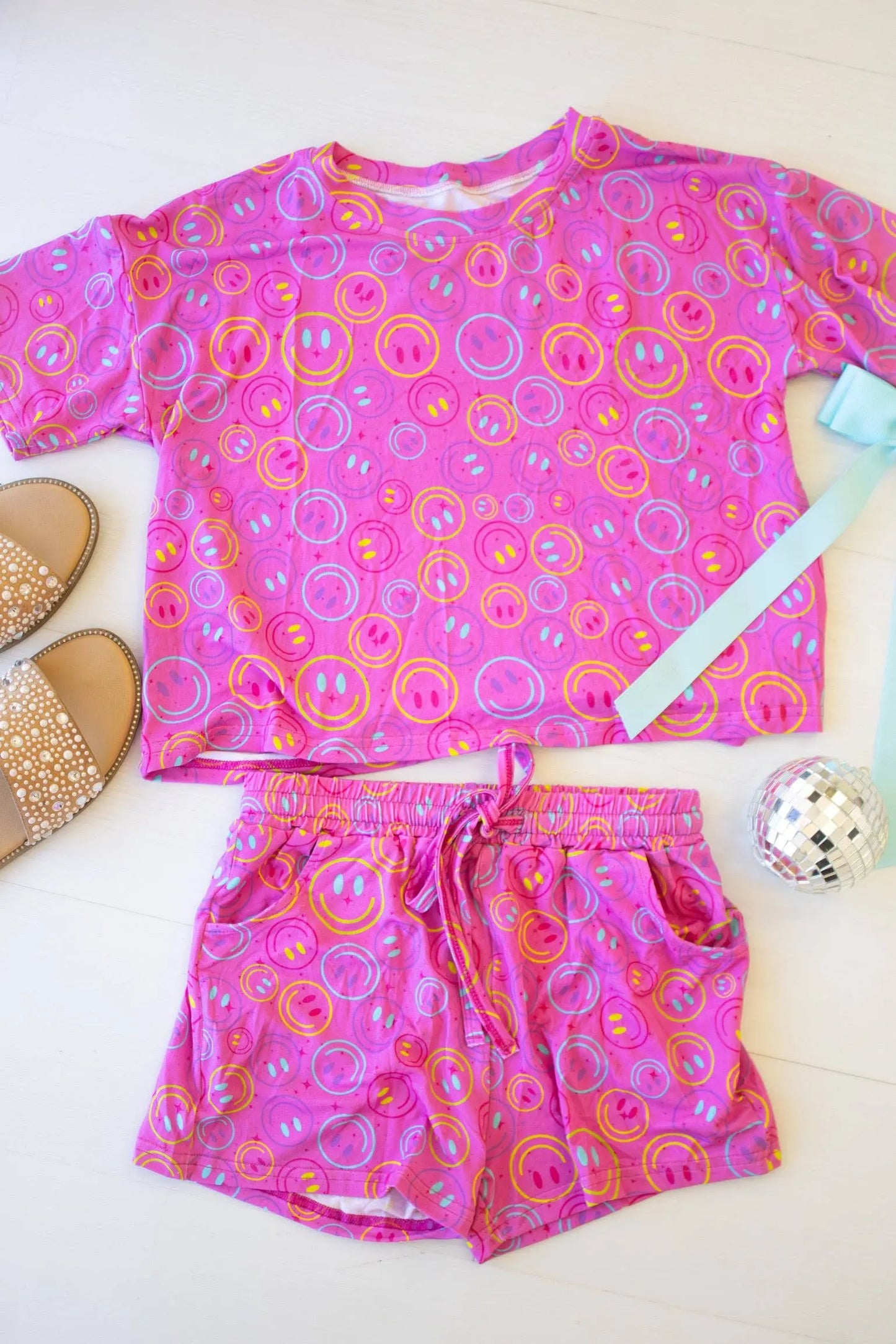 Daywear Sets-Neon Smiley Wild Luxe
