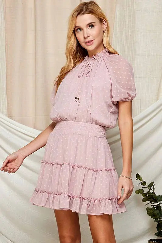 Swiss Dot Semi-Sheer Women's Dress Twentyten