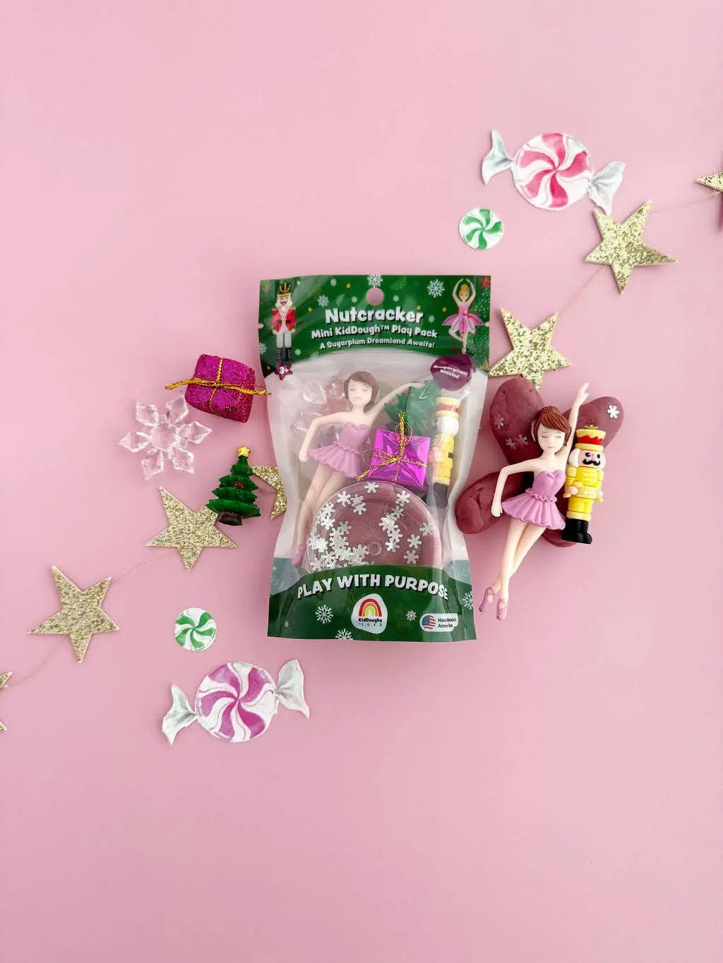 Nutcracker Mini KidDough Play Pack Earth Grown KidDoughs (KidDoughs by EGKD)