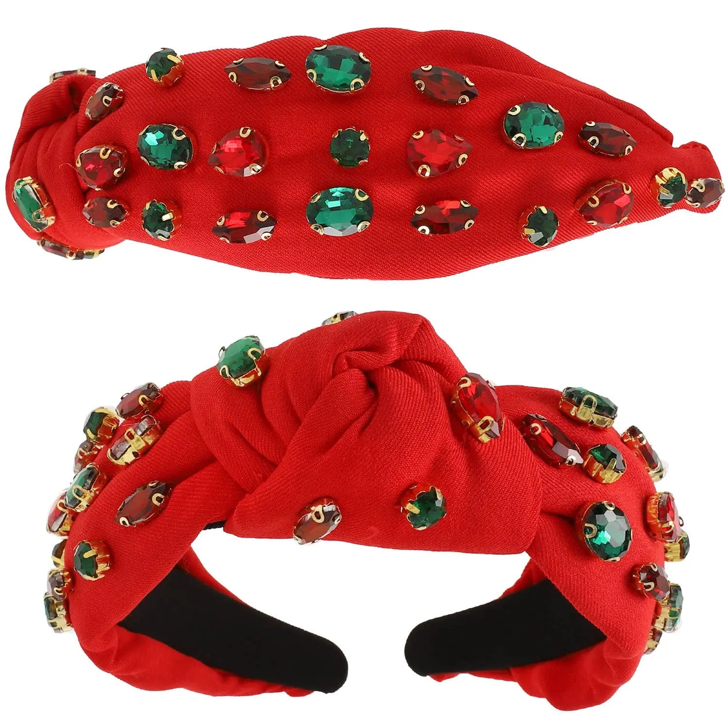 Christmas Themed Jewel Embellished Headband SP Sophia Collection