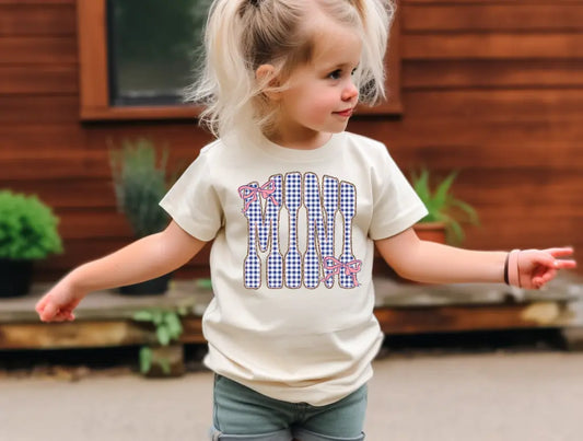 Navy Gingham Mini Branded By Barta