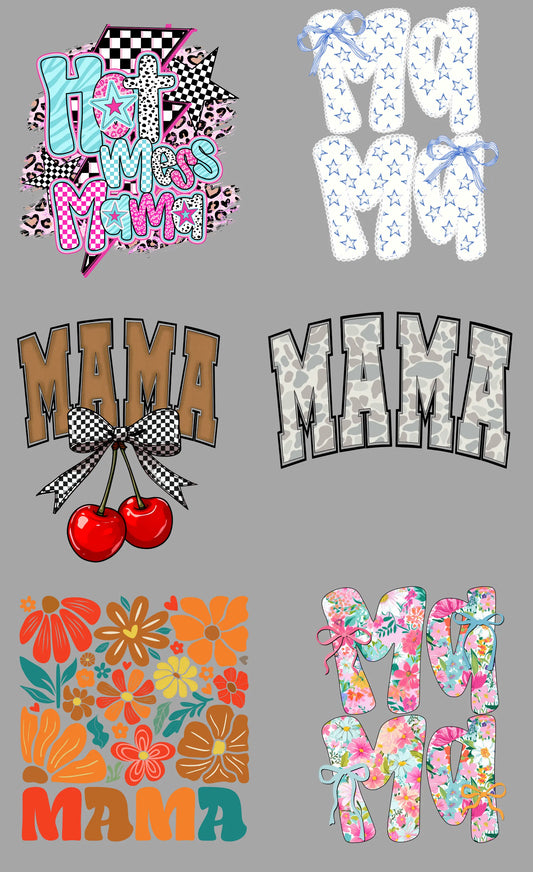 Hot Mess Mama & All Things Mama Gang Sheet Mini Branded By Barta