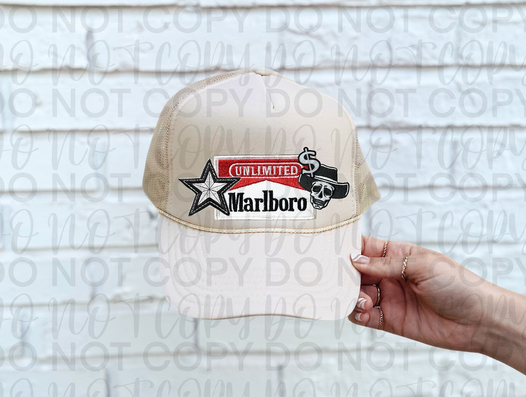 Marlboro Hat Patch DTF