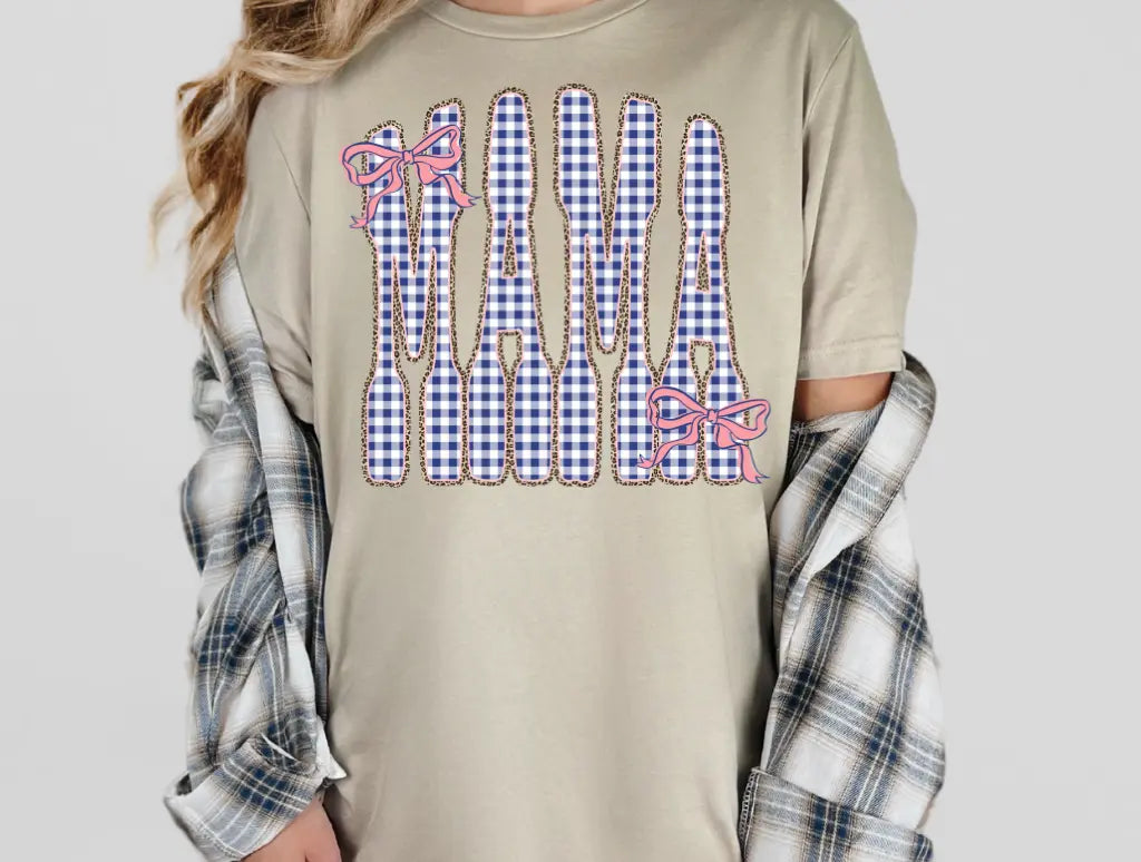 Navy Gingham Mama brandedbybarta