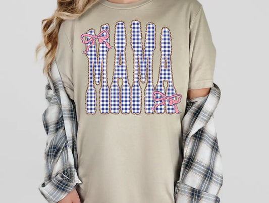 Navy Gingham Mama brandedbybarta