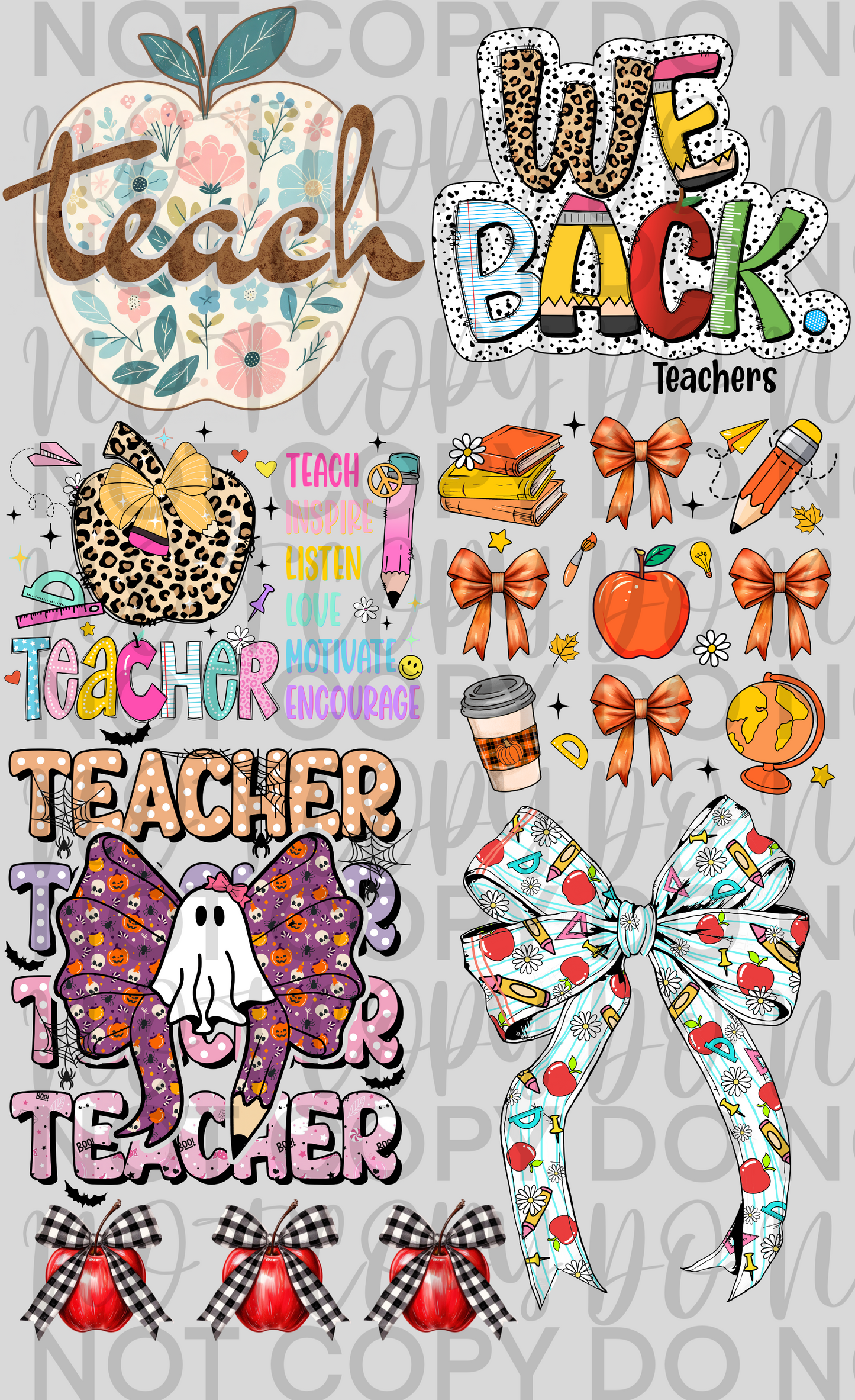 Teacher Premade Gang Sheet