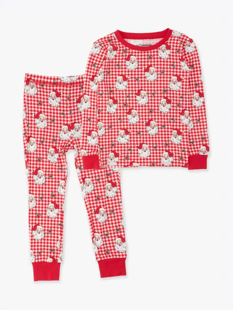 Softsnooze™ Kids Red Dear Santa Long Sleeve Pajama Set BBB Powered By ODS
