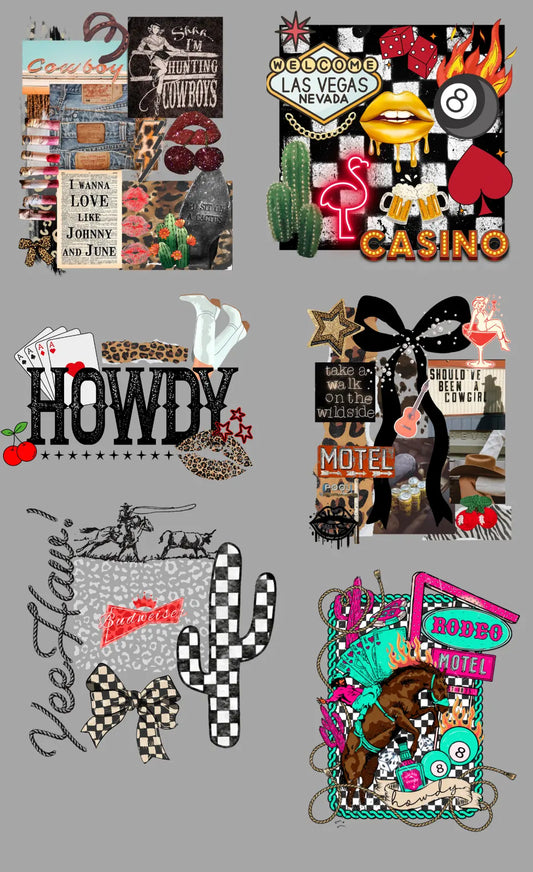 Western Gang Sheet Mini 2 Branded By Barta