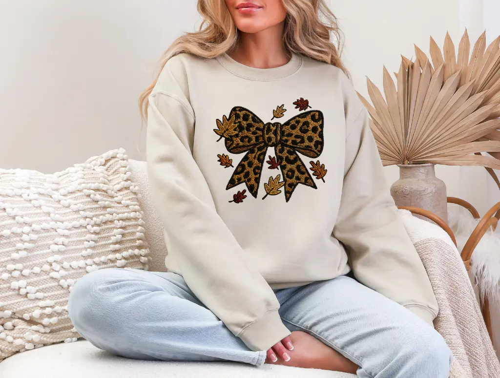 Fall Leopard Bow brandedbybarta