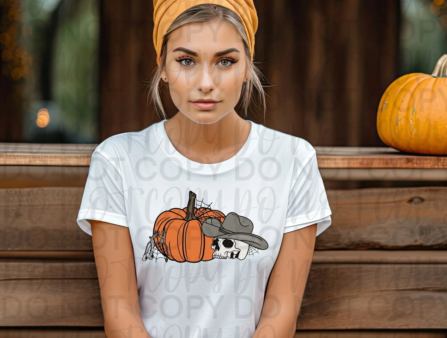 Pumpking with skeleton - Branded By Barta