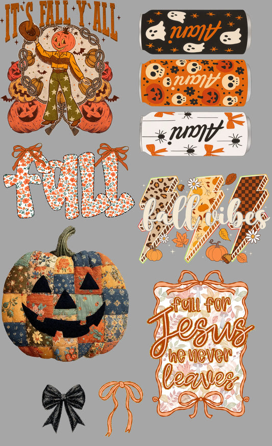 Fall & All Things Fall Gang Sheet Mini (Copy) Branded By Barta
