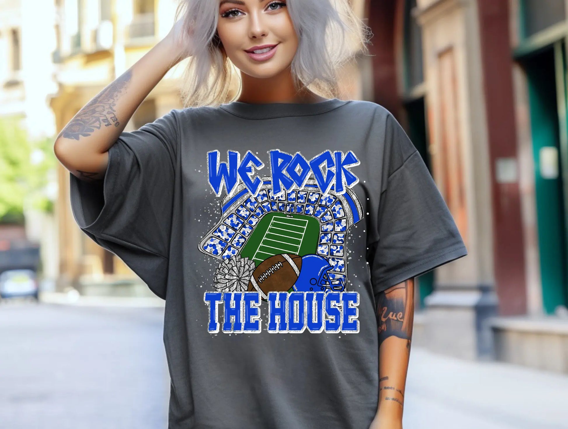 We Rock the House Blue brandedbybarta
