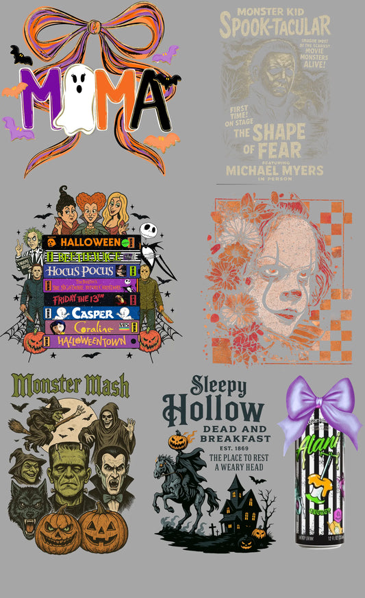 Halloween & All Things Halloween Gang Sheet Mini Branded By Barta